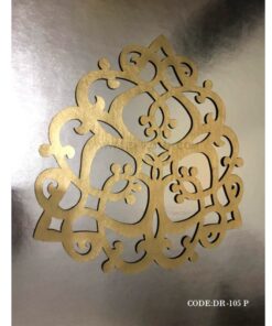 ست رانر و زیر بشقابی 6نفره طلایی مدل 105