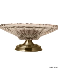 ظرف میوه خوری پایه دار طرح شیاردار