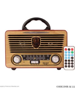رادیو قدیمی کوچک کلاسیک مدل M111BT-CR