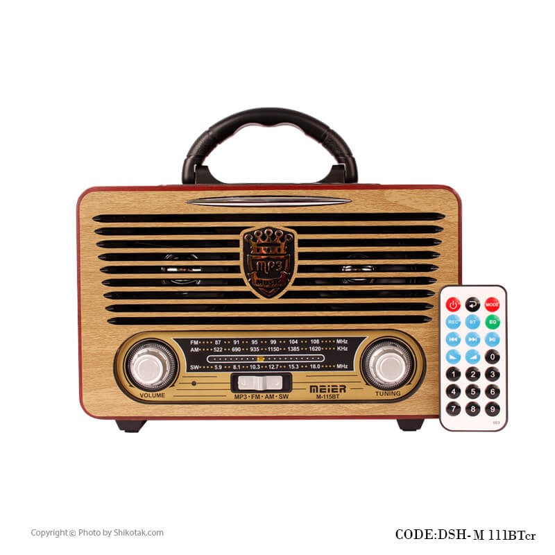 رادیو قدیمی کوچک کلاسیک مدل M111BT-CR