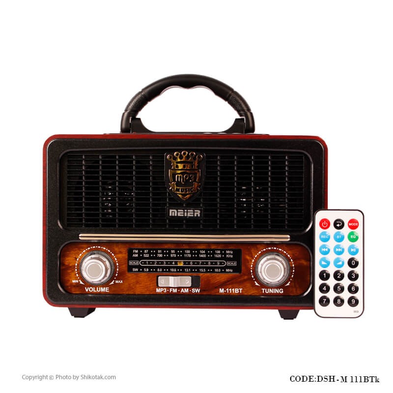 رادیو کوچک کلاسیک قدیمی مدل M111BT-K