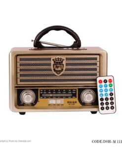 رادیو کوچک طلایی کلاسیک مدل M113BT-G