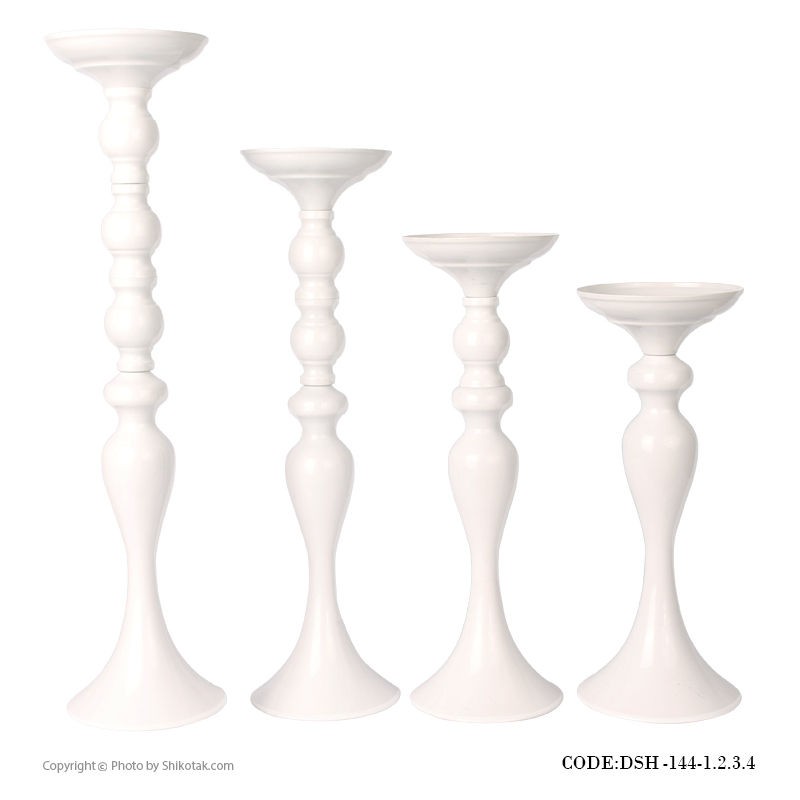 شمعدان سفید طرح ایکیا چهار سایز