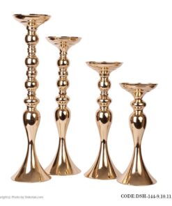 شمعدان طلایی طرح ایکیا چهار سایز