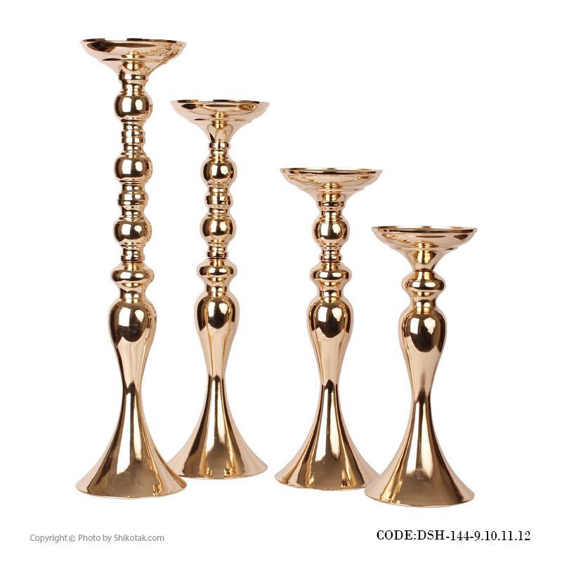 شمعدان طلایی طرح ایکیا چهار سایز