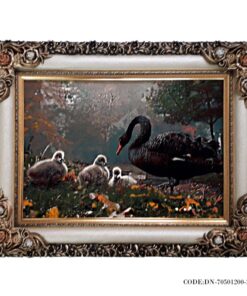 تابلو فرش زیبا طرح جوجه اردک ها