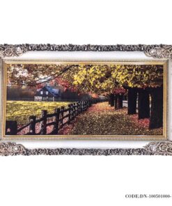 تابلوفرش دکوری طرح منظره پاییزی