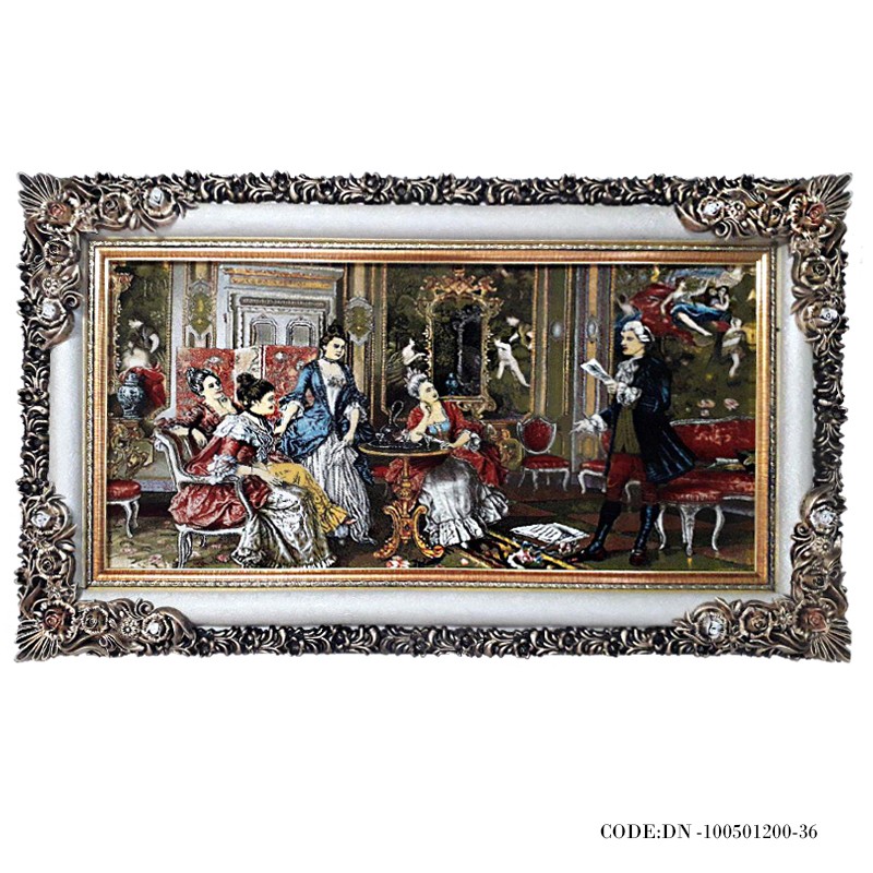 تابلوفرش کلاسیک طرح شاعر جوان