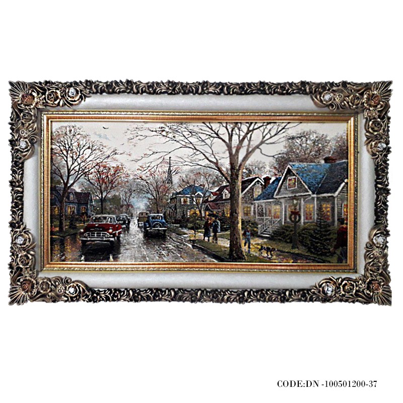 تابلوفرش 50 در 100 طرح روز بارانی