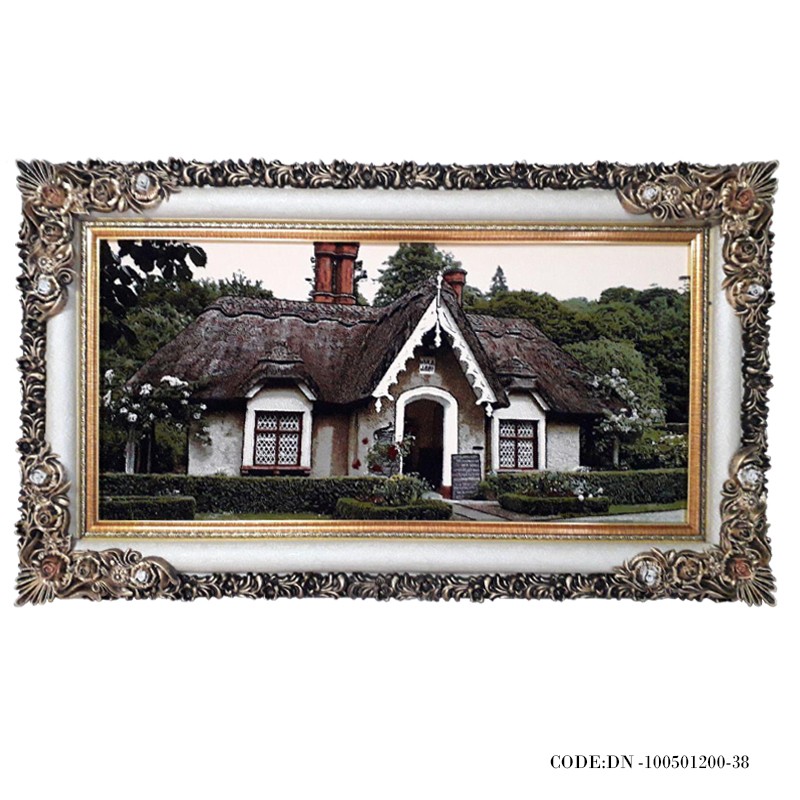 تابلوفرش رنگارنگ طرح کلبه