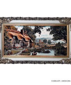 تابلوفرش ماشینی قاب دار طرح برکه