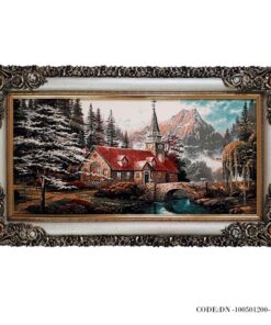 تابلوفرش 50 در 100 طرح درخت برفی