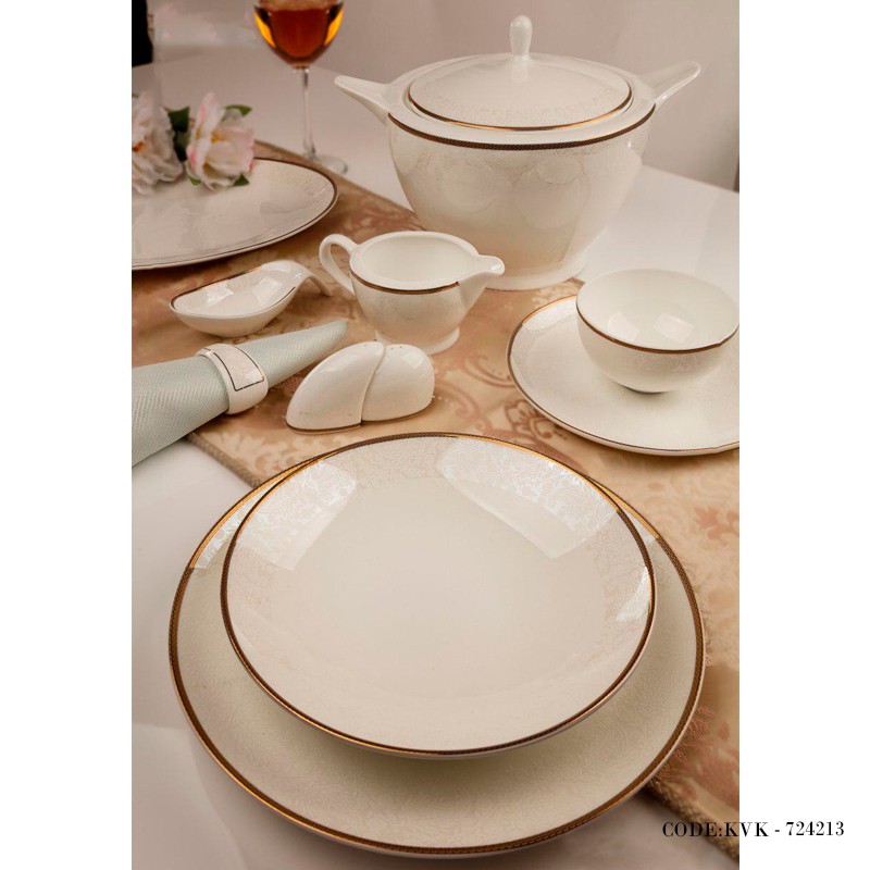 سرویس چینی طرحدار 18نفره 142پارچه مدل سرو