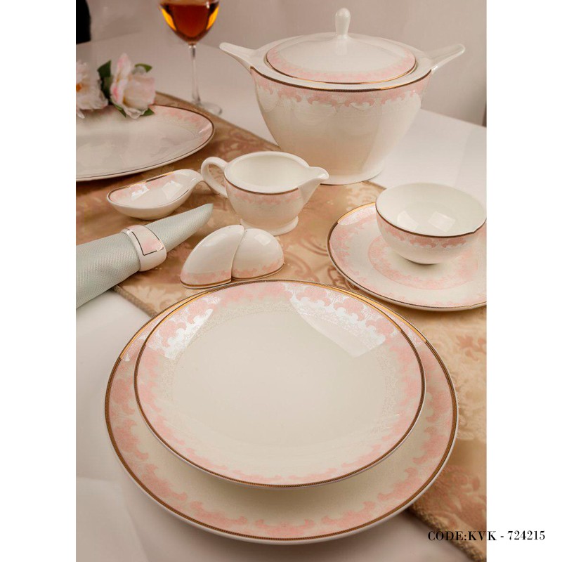 سرویس 18نفره چینی 142پارچه مدل بید