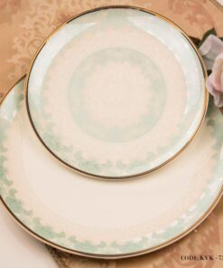 سرویس چینی کامل 142پارچه هجده نفره مدل نخل