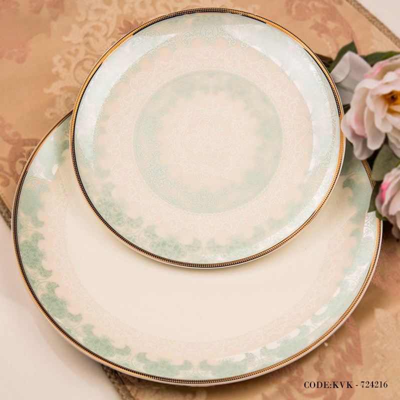 سرویس چینی کامل 142پارچه هجده نفره مدل نخل