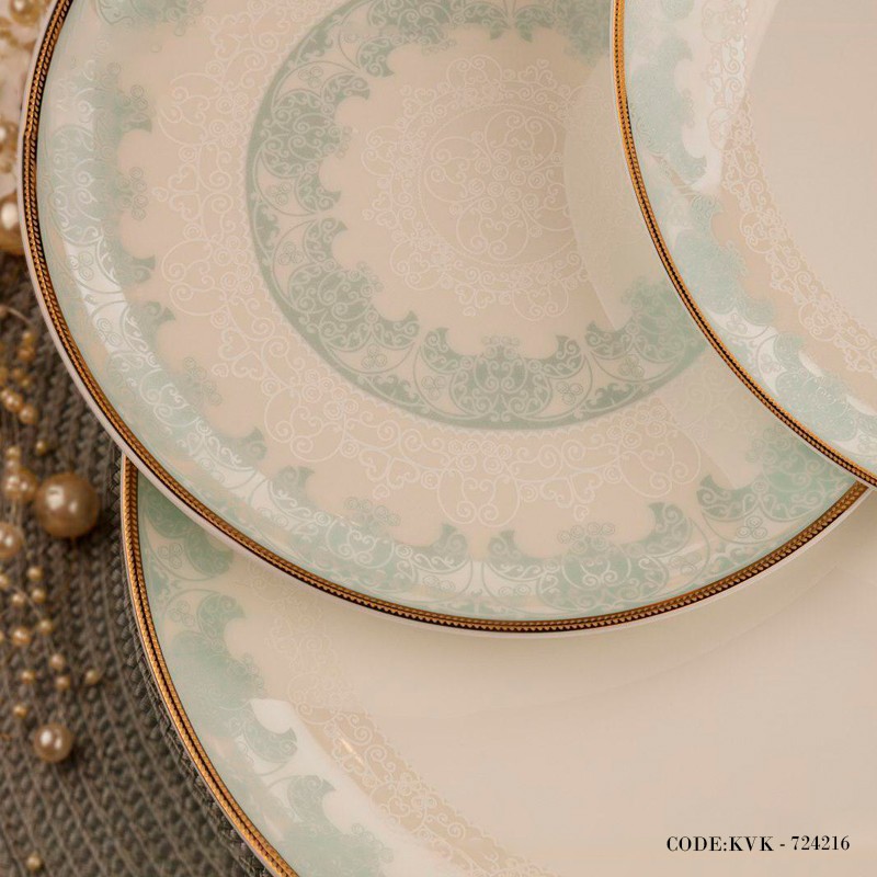 سرویس چینی کامل 142پارچه هجده نفره مدل نخل