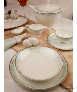 سرویس چینی کامل 142پارچه هجده نفره مدل نخل