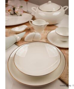 سرویس چینی غذاخوری 18نفره 142پارچه مدل نارون