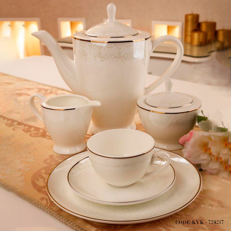 سرویس چینی غذاخوری 18نفره 142پارچه مدل نارون