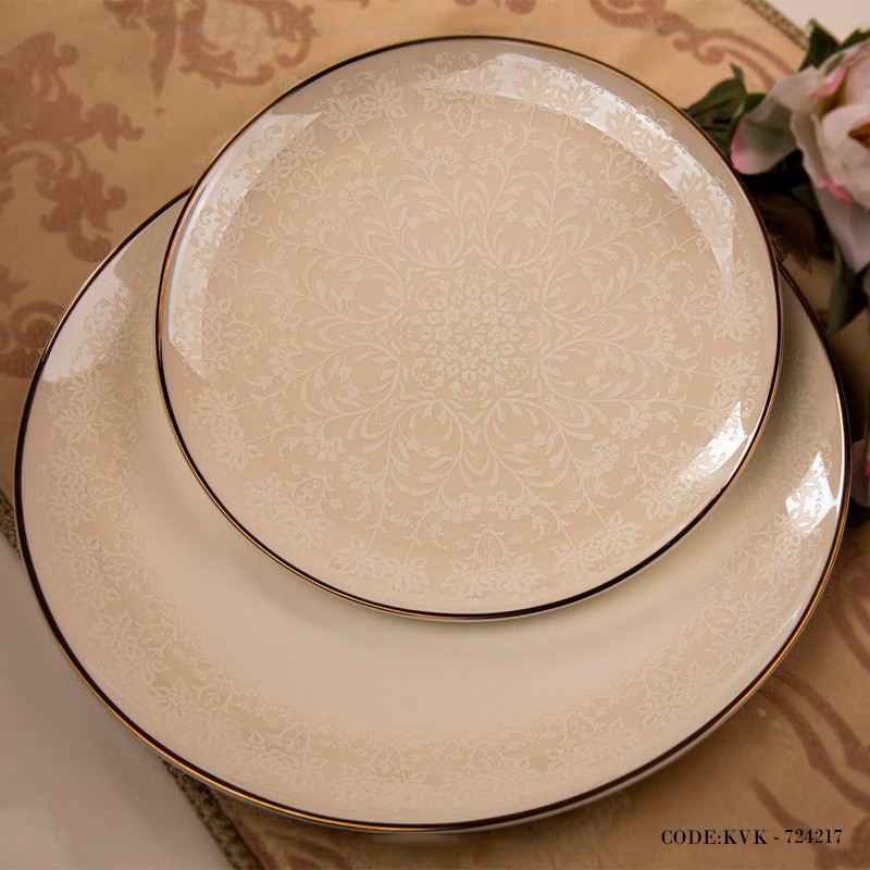 سرویس چینی غذاخوری 18نفره 142پارچه مدل نارون