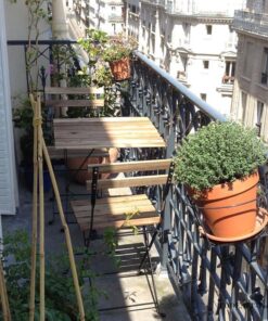 میز و صندلی دو نفره تاشوی تولیکا مدل TARNO