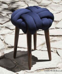 پاف گره ای پایه فندقی طرح بروکلی