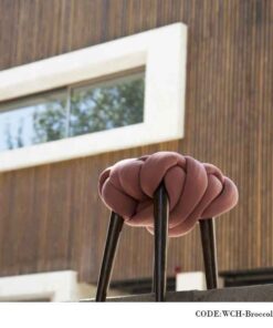 پاف گره ای پایه فندقی طرح بروکلی