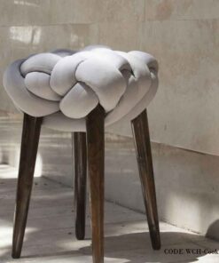 پاف گره ای پایه فندقی طرح کوکی