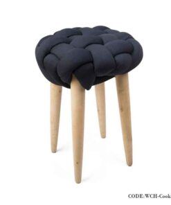 پاف گره ای پایه خودرنگ طرح کوکی