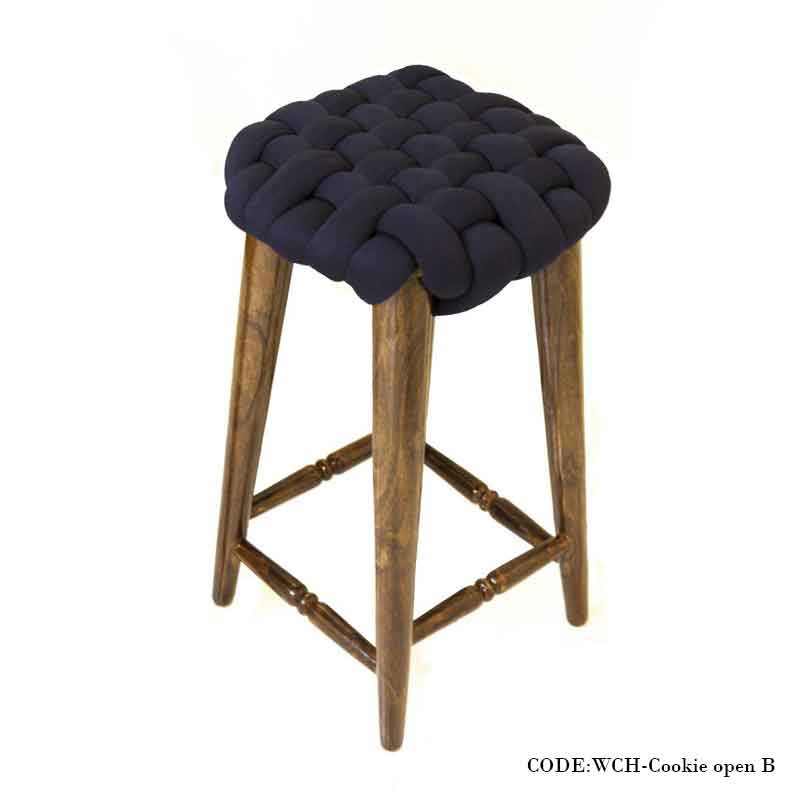 پاف اپن گره ای پایه گردویی طرح کوکی