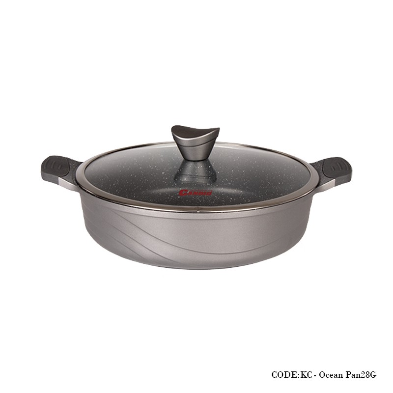 تابه دو دسته گرانیتی 28 مدل اوشن دودی