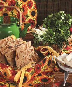 ست آشپزخانه پارچه ای 22 تکه طرح آفتابگردان