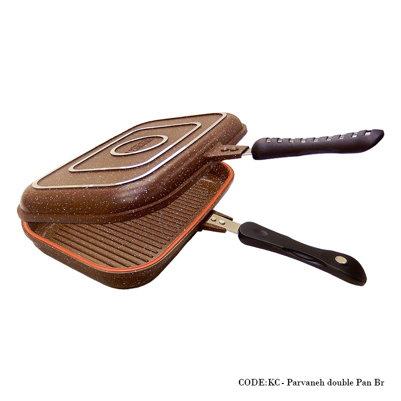 تابه رژیمی دو طرفه گرانیتی مدل سیلور دورو قهوه ای