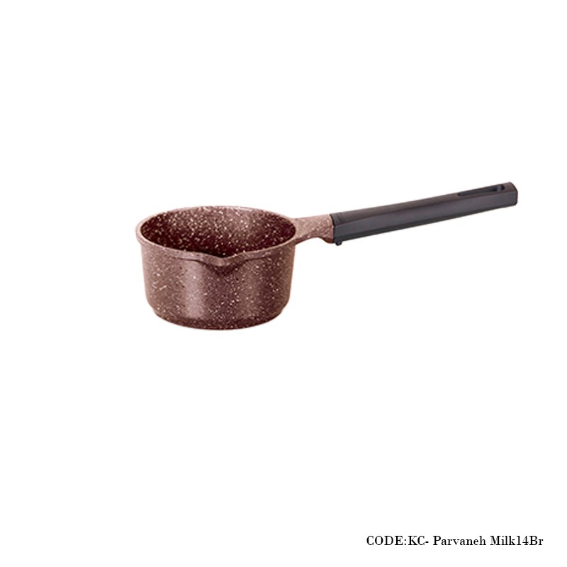 شیرجوش گرانیتی سایز 14 مدل سیلور دورو قهوه ای