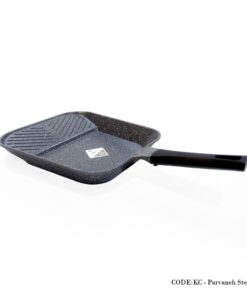 تابه استیک پز گرانیتی سایز 33 مدل سیلور دورو خاکستری