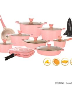 سرویس قابلمه گرانیتی 30 پارچه مدل اوشن گلبهی