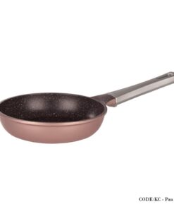 ماهیتابه گرانیتی تک دسته سایز 24 مدل سیلور رزگلد