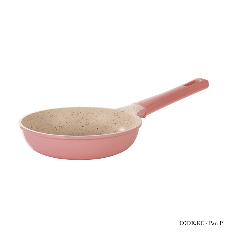 ماهیتابه تک دسته گرانیتی سایز 20 مدل سیلور گلبهی