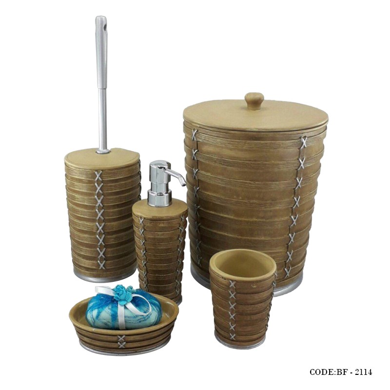 لوازم سرویس بهداشتی طرح چوب مدل 2114