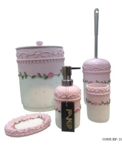 لوازم سرویس بهداشتی طرح بهار مدل 2130 صورتی