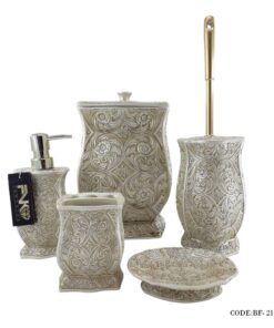 لوازم سرویس بهداشتی طرح هخامنشی مدل 2132 طلایی