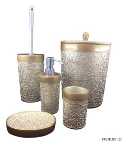 لوازم سرویس بهداشتی طرح پیچک طلایی مدل 2137