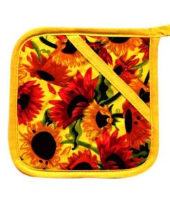 سرویس آشپزخانه پارچه ای 9 تکه طرح آفتابگردان