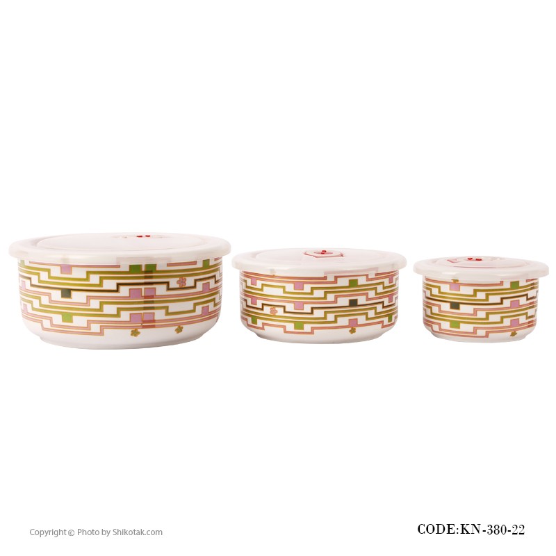 ظرف نگهداری غذا سه تایی مدل 380-22