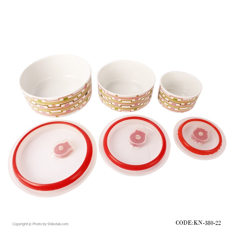 ظرف نگهداری غذا سه تایی مدل 380-22