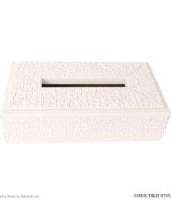 جعبه دستمال کاغذی مستطیلی سفید سری 9705