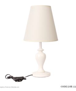 آباژور رومیزی پایه چوبی سفید سری 4-132