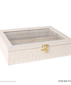 جعبه قاشق و چنگال قفل دار سفید