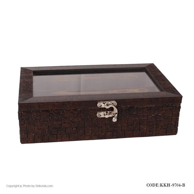 جعبه کارد و چنگال قفل دار سفید